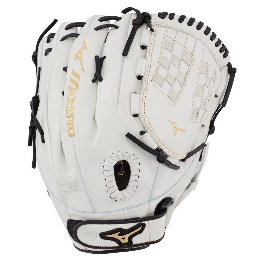 Mizuno Women's MVP Prime Fastpitch Softball Glove 12.5" White/Black (312788-LFU)